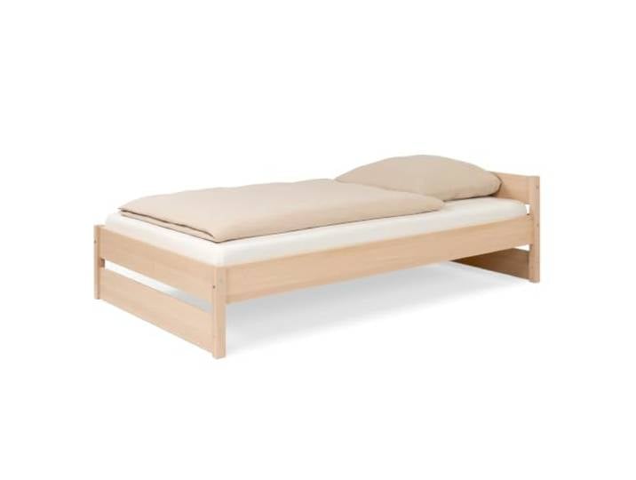 Ehrenkind® Jugendbett höhenverstellbar 120x200 cm Massivholz Buche Natur, Nova Pro