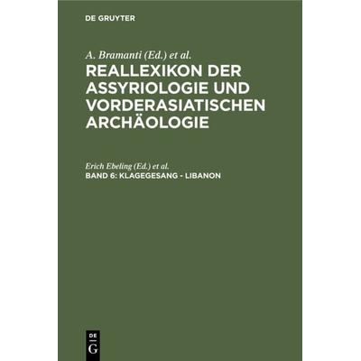 Klagegesang - Libanon, Gebundene Ausgabe von , De Gruyter, 978-3-11-010051-8