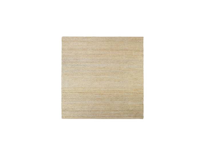 Tapis en fibres naturelles beige, uni, kilim, antidérapant, recta