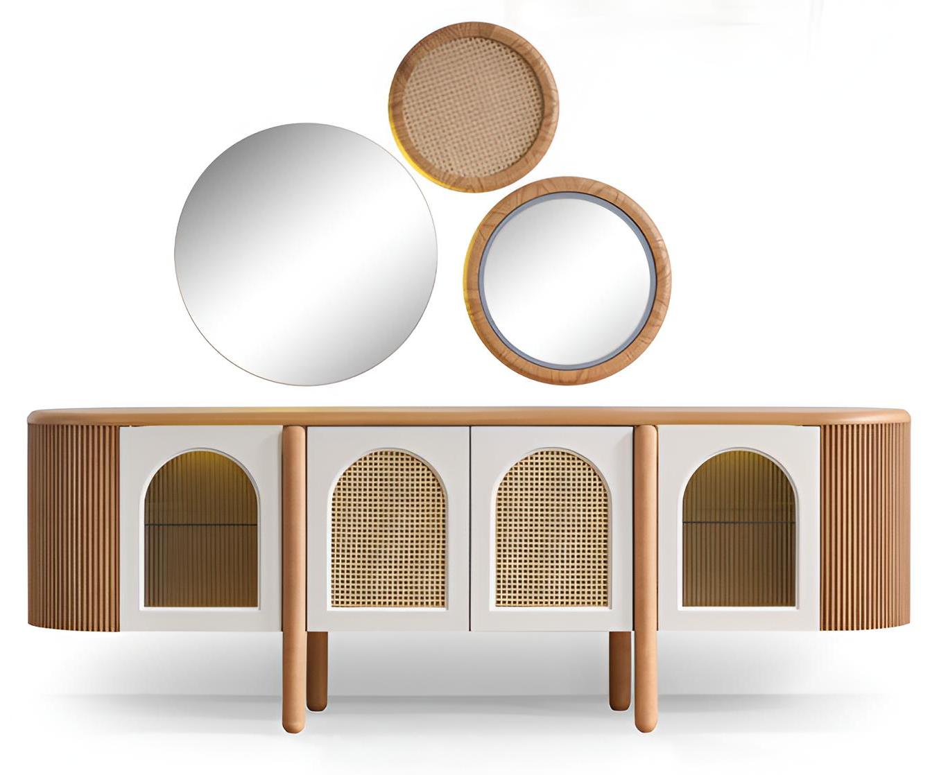 Moderner Buffetschrank mit Spiegeln und eleganten Details Möbel