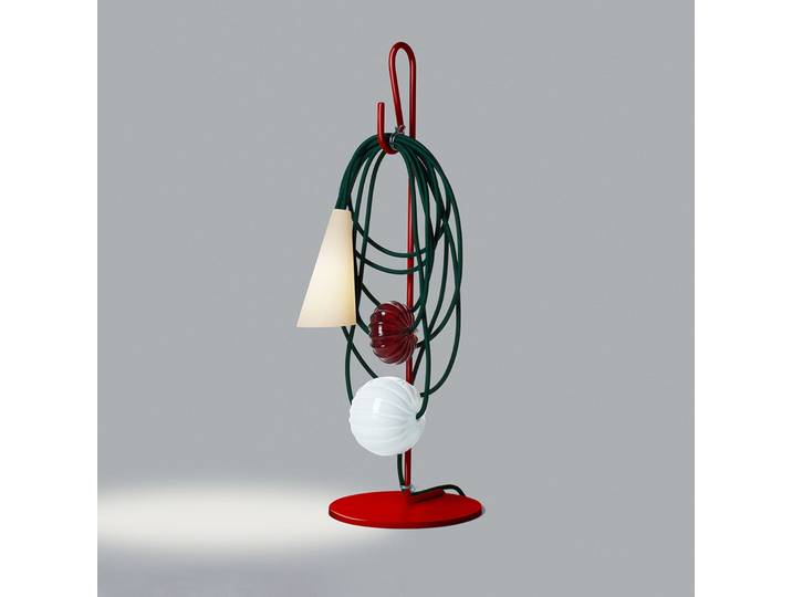 Filo Tischleuchte Ruby Jaypure - Foscarini - Wohnzimmer - Design - Metall - Mit Schirm