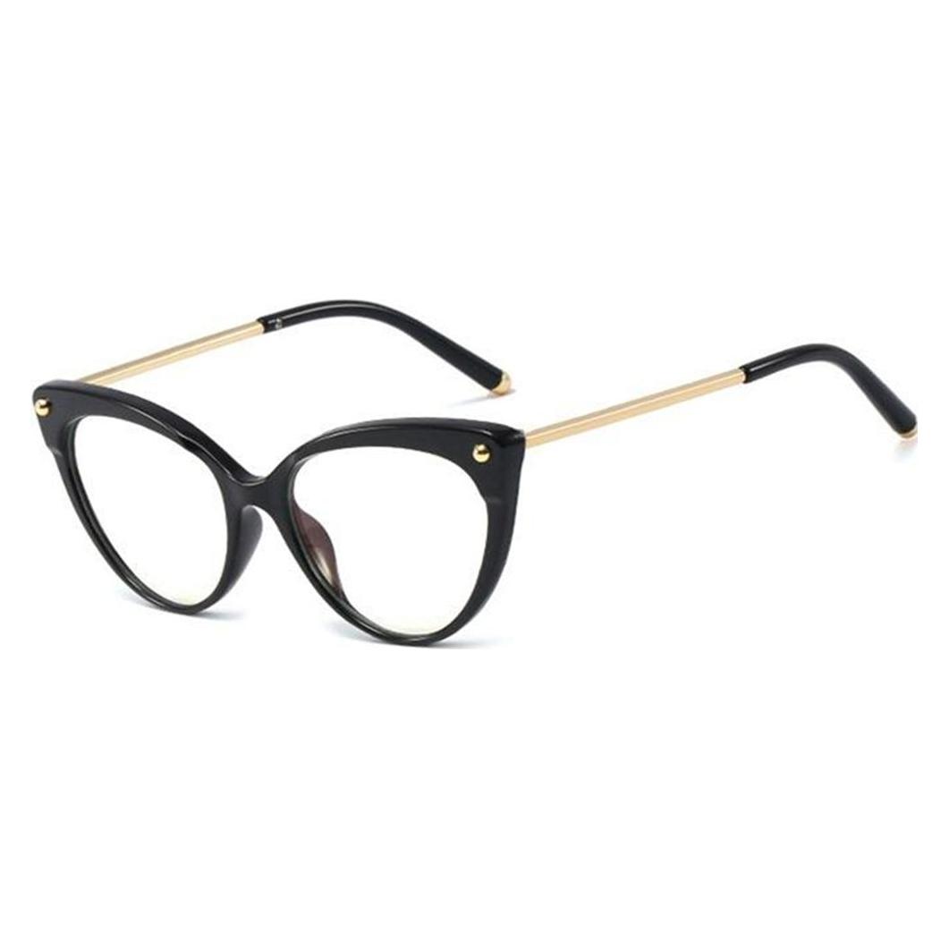 Techsuit - Anti-Blue Light Glasses Reflex TR90 (F93308) - Cat Eye - Bright Black (56340251)