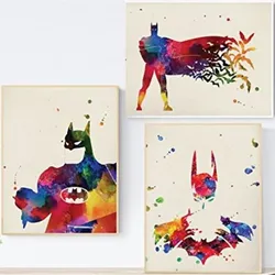 POSTER Set Mit 3 Batman A4 Rahmenlos
