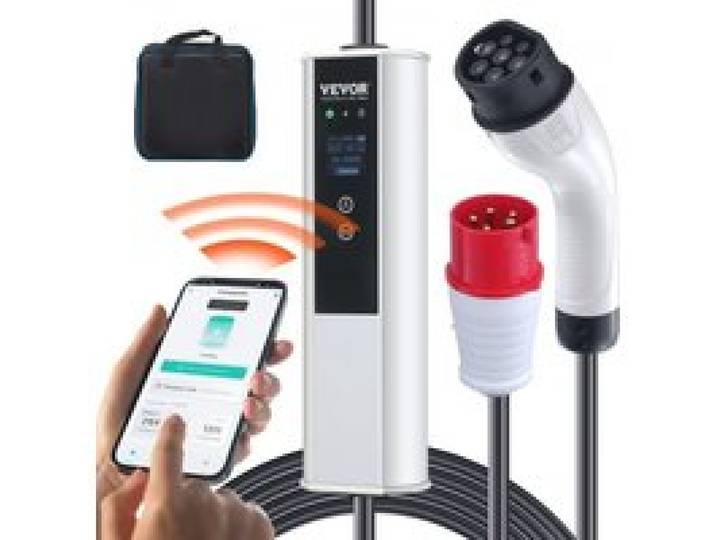VEVOR Typ2 EV Ladekabel 16A 3,68kW(einphasig)/11kW(dreiphasig) Elektroauto Ladegerät IP66 Wallbox 7,5m Kabel Ladekabel 4 Stufen der Stromanpassung (16A/13A/10A/8A) Ladegerät CEE 16-Stecker