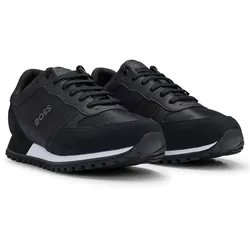 BOSS Herren Sneaker - Parkour-L Runn ny, Turnschuh, Polyester, Logo, Schnürung Schwarz / EUR 42