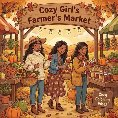 Cozy Girl's Farmer's Market, Taschenbuch von Cozy Coloring Vibes, Cozy Coloring Vibes, 978-1-965964-16-3