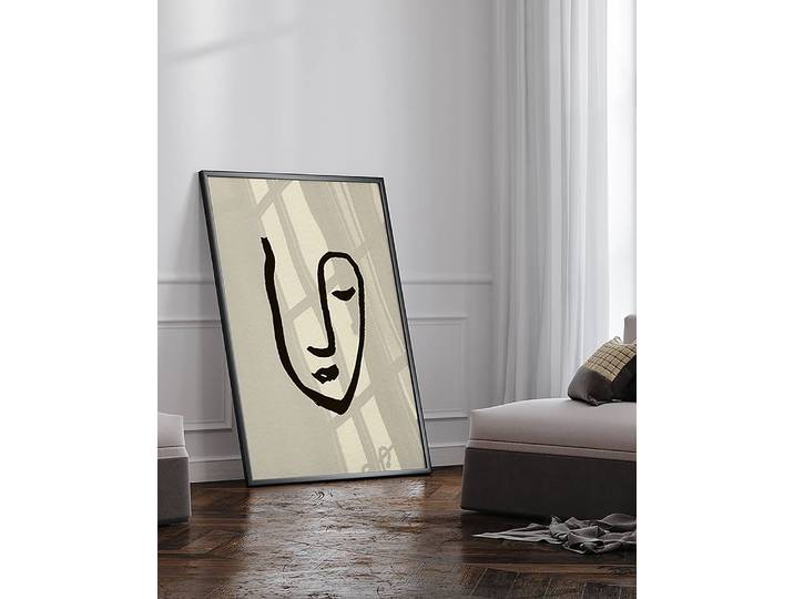 Bild Close Your Eyes Buche Massiv, lackiert Acrylglas Multicolor 73 x 93cm