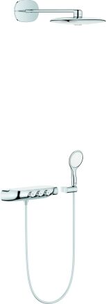Grohe SmartControl système de douche 360 duo 26443LS0 blanc lune, thermostat apparent, combinaison apparent/encastré