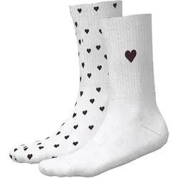 SNOCKS Snocks Herren Socken Crew Socks Uni, 2pcs, Größe 35-38 in Weiß 957