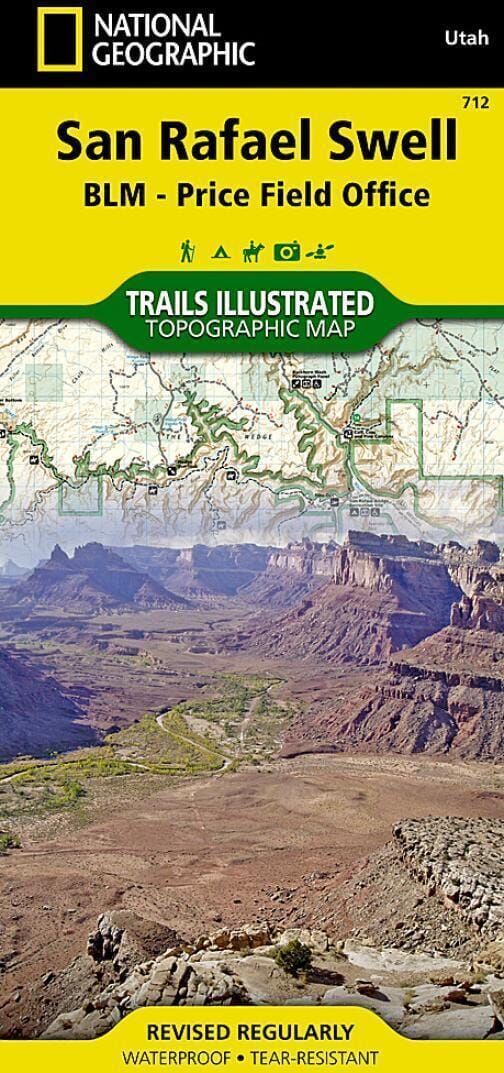 Carte de randonnée n° 712 - San Rafael Swell (Utah)   National Geographic