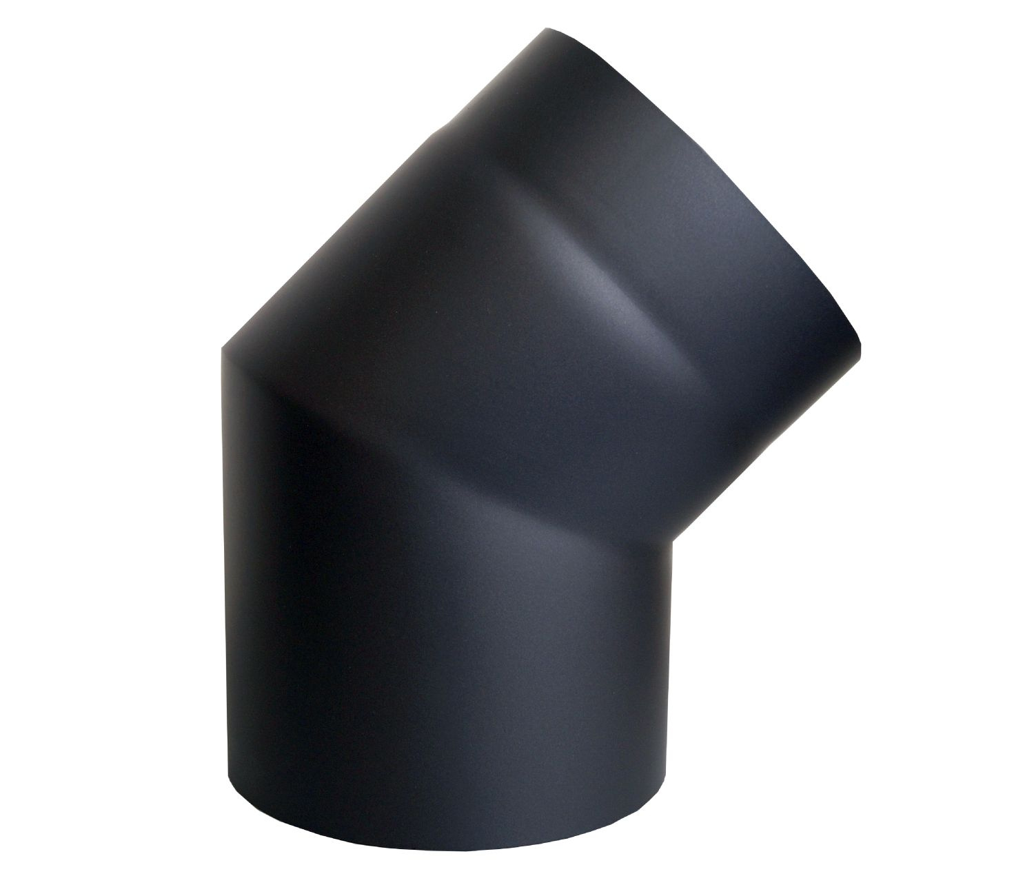 KLEININGGMB Rauchrohr 150 mm, schwarz 45Grad, doppelwandig 16910010