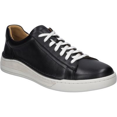 Sneaker JOSEF SEIBEL "Cleve 02, schwarz", Herren, Gr. 50, schwarz, Obermaterial: 100% Rindsleder Leather cow., Schuhe Sneaker