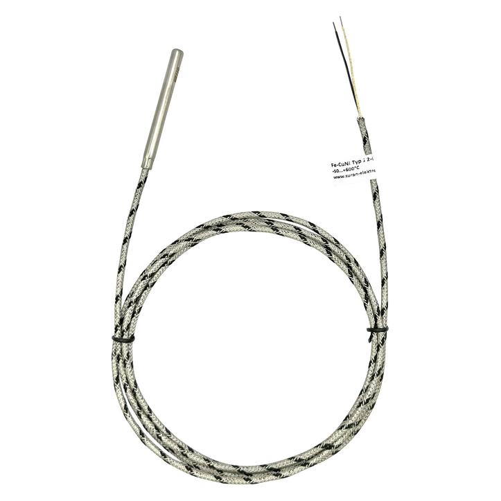 Enda Thermoelement K1-TC-J-6x60-2M-600°C Fühler-Typ J Messbereich Temperatur-50 (K1-TC-J-6x60-2M-600°C)