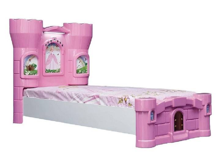 Xlmoebel Kinderbett Prinzessinnen-Bett in Kutschen-Design mit detailreicher Gestaltung (Einzelbett, KINDERBETT), Hergestellt in Europa