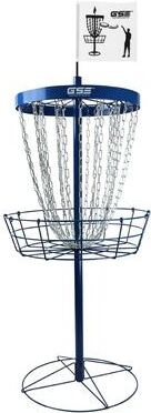 GSE Games & Sports Expert GSE™ Deluxe Portable 24-Chain Disc Golf Targets Basket, PRO Disc Golf Practice Goal Baskets
