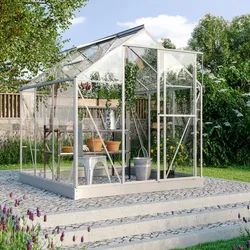 Vitavia Gewächshaus "Triton 3800" inkl. Stahlfundament,aluminium eloxiert,3,8 m2