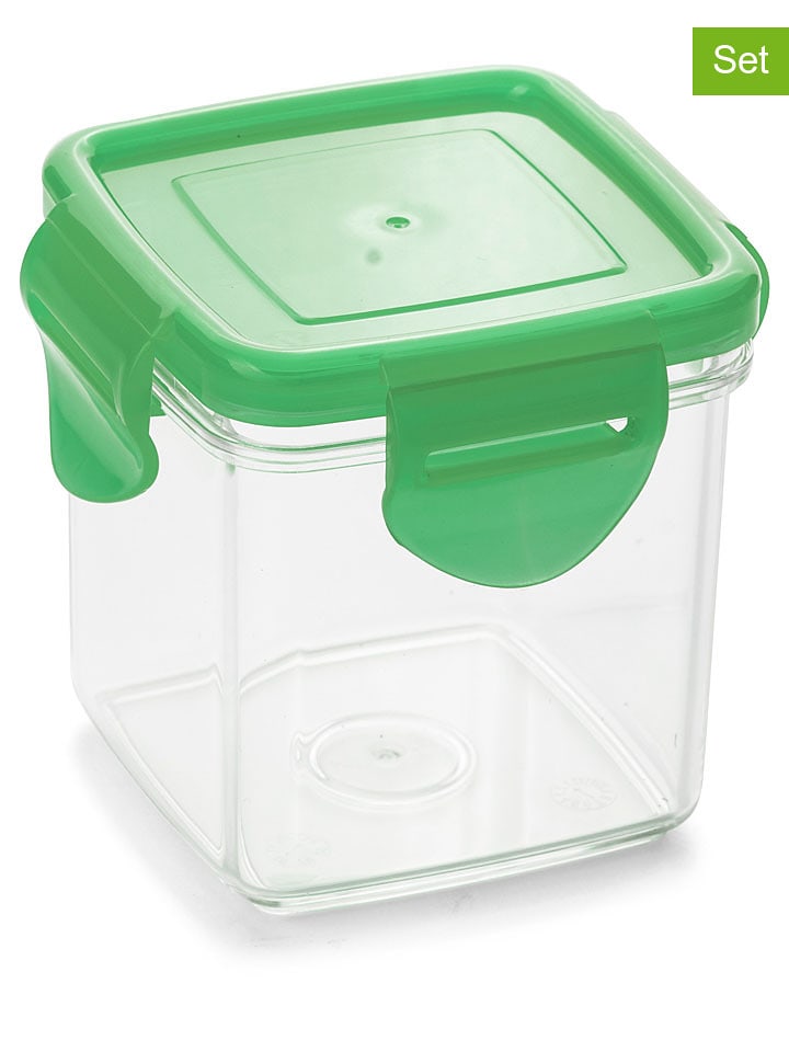 2er-Set: Auffangbehälter "Nicer Dicer Quick" in Grün - onesize