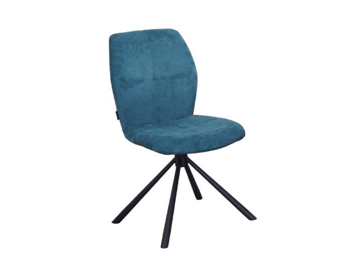 Louming Manoa Stuhl mit Textilbezug, drehbar - Enjoy 340 petrol Vienna 340 petrol Drehfunktion Modern