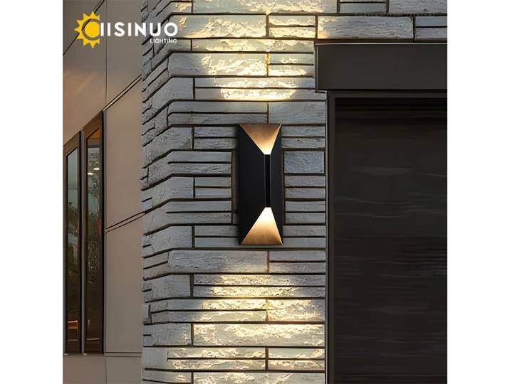 Applique murale LED extérieure 5CCT température d'éclairage haut et bas IP65 applique murale étanche pour porche jardin Villa applique Luminaires