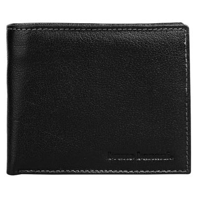 Geldbörse BRUNO BANANI "BRUNO BANANI Herren echt Leder", Damen, schwarz, Leder, leicht glänzend, unifarben, Kleinlederwaren, echt Leder