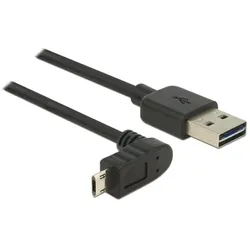 DeLOCK 83857 USB Kabel USB 2.0 3 m USB A Micro-USB B Schwarz