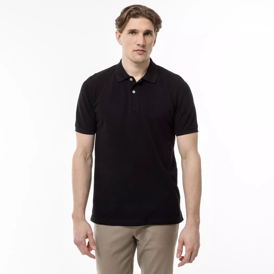 Manor Man - Poloshirt, kurzarm, für Herren, Black, Größe S
