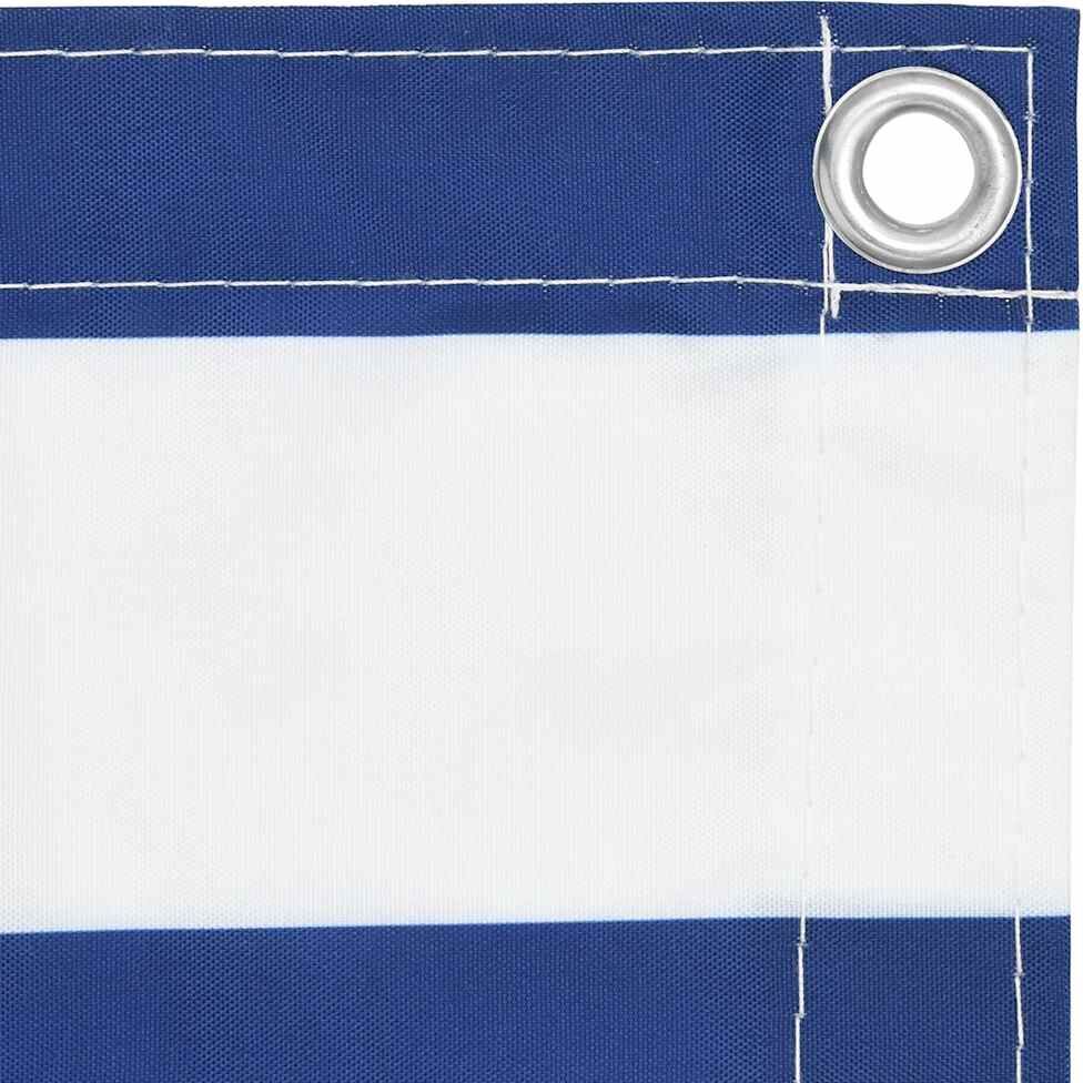 vidaXL Tela de varanda 90x300 cm tecido Oxford branco e azul Azul