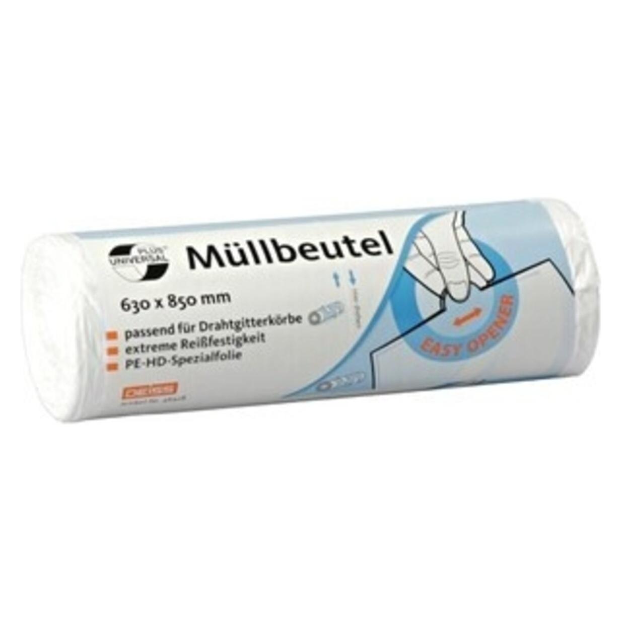 Deiss Müllbeutel 80l aus HDPE 630x850mm 40ST (40x, 80 l) (46928)