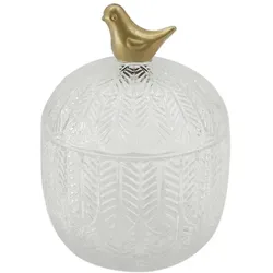 Keksdose Birdy 11,5 cm Glas Transparent Klar M (Medium)