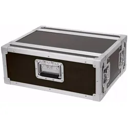 Roadinger Rack Profi 4HE 25cm (19" Case), Audio Racks + Cases, Braun