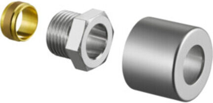 Oventrop Klemmringverschraubungs-Set Combi E anthrazit, G 1/2 AGx15mm, 1-fach (1169593)