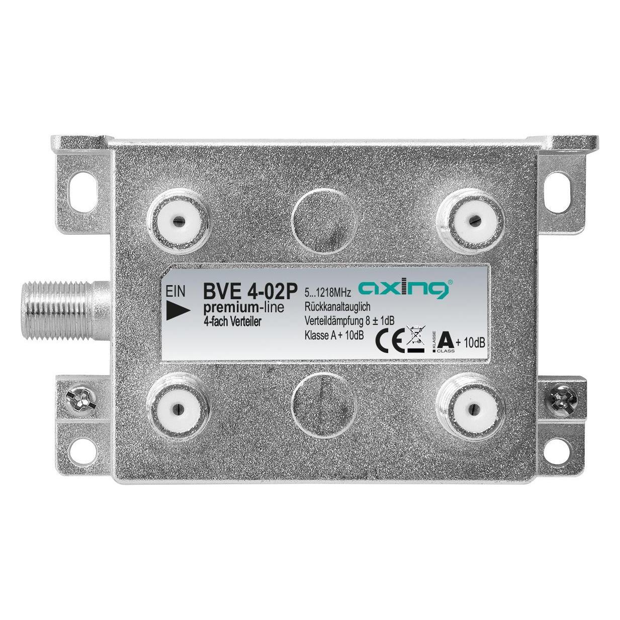 Axing 4-fach Verteiler BVE 4-02P 51218 MHz Bauform 02 (BVE00402P)