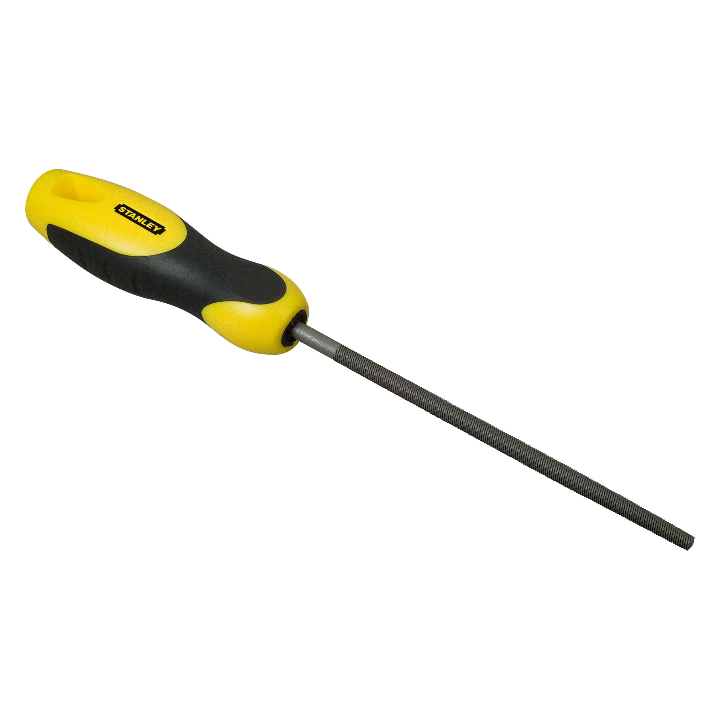 Stanley Rundfeile mit Heft, Hieb 1, 200 mm (Hieb 1, 200 mm) (0-22-443)