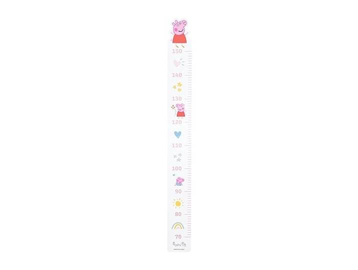 roba Messlatte für Kinder Peppa Pig - Skala von 70 cm bis 150 cm für Mädchen & Jungen - Kindermesslatte für Kinderzimmer - Holz weiß / rosa…