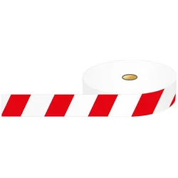Brady, Absperrung, B-912, Absperrband, Polyethylen, Rot/Weiss, gestreift, 75mm x 500m, für Kennzeichnung von tem