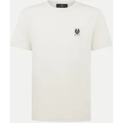 T-Shirt mit Logo-Patch Weiß L