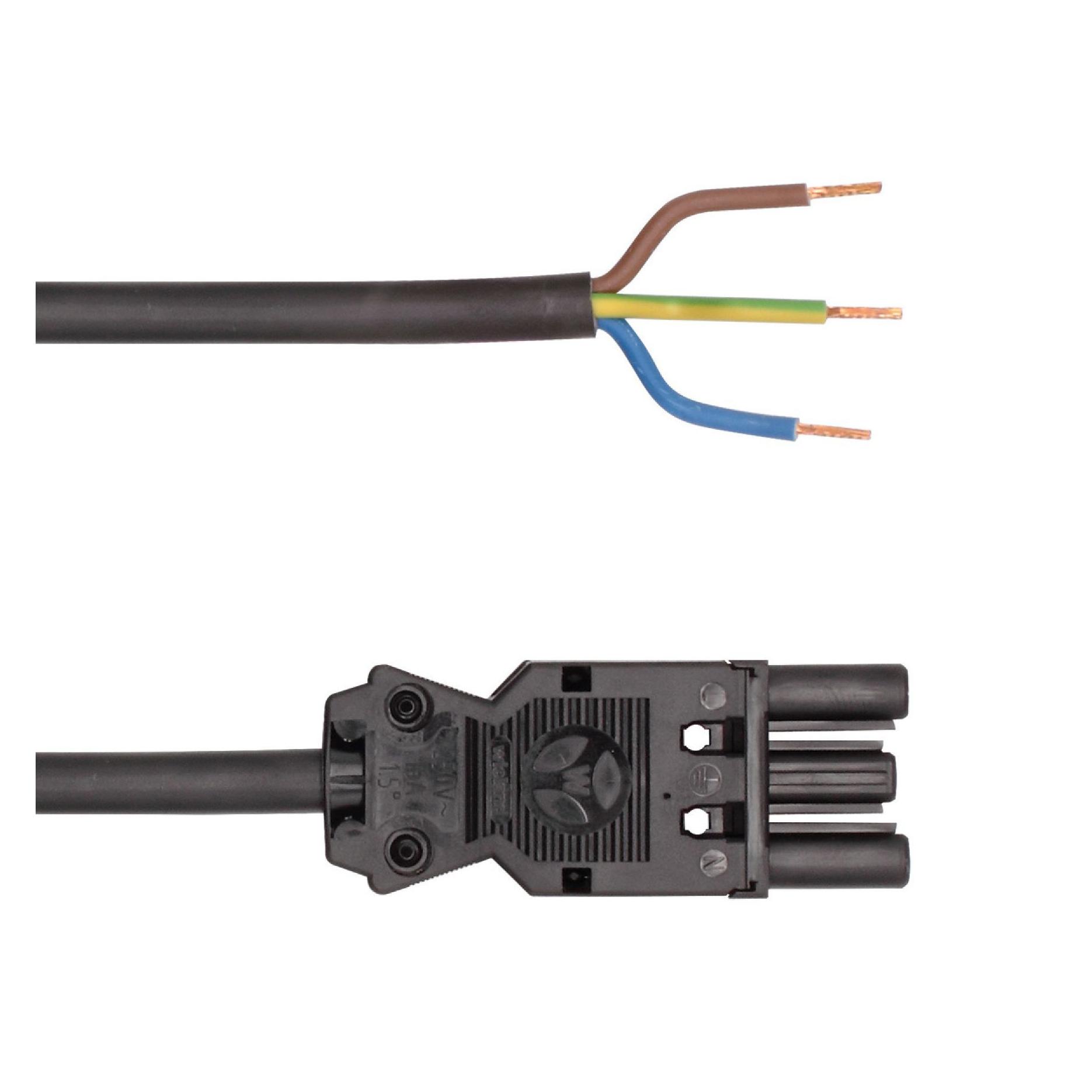 Led2work Anschlusszubehör Wieland GST18 Leitung Buchse/offenes Leitungsende 5m (240200-01)