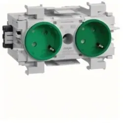Tehalit Steckdose 2-fach 45 Grad GS20116029