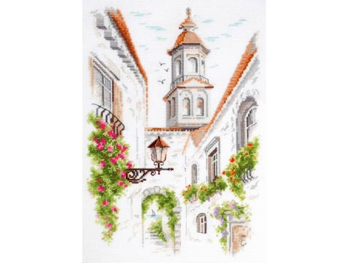 Borduurpakketten voor volwassenen en beginners Old Street 18x26cm/7.09x10.24