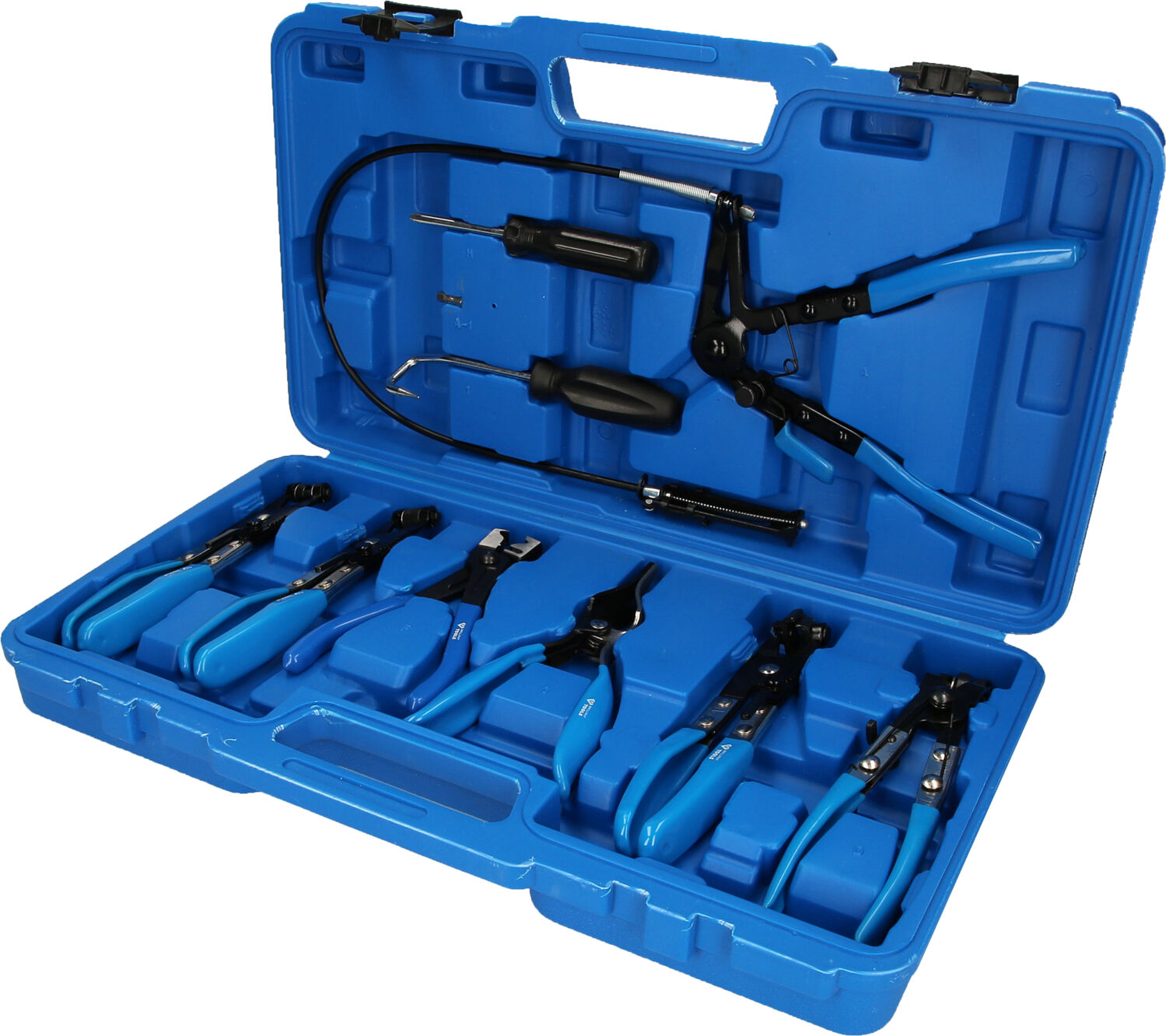 Brilliant Tools Zangen-Set Schlauchschellenzangen-Satz, 9-Tlg. Bt521000