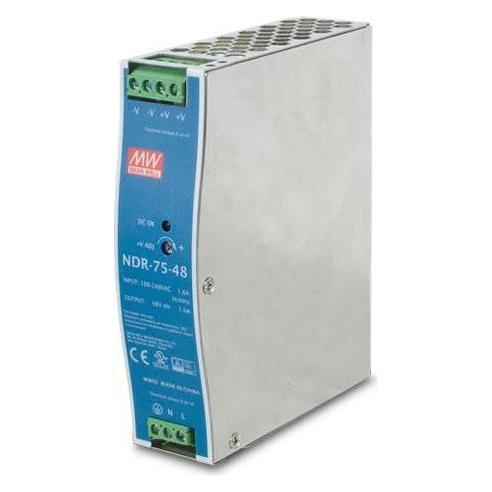 Ernitec 48V, 75W Din-Rail Power Supply (75 W) (ELECTRA-PWR-75-48)