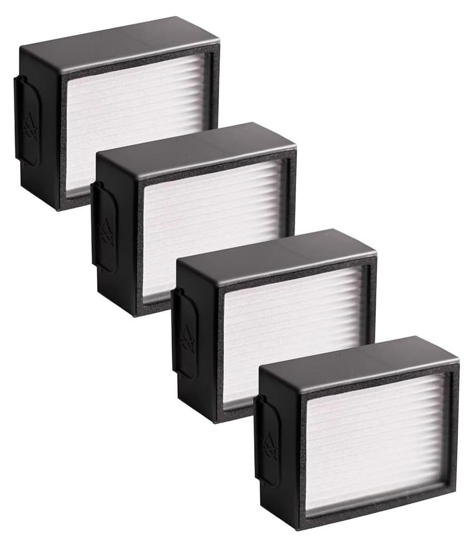Dripio HEPA-reservefilters voor iRobot Roomba e5, e6, i7 en i8 – 4 stuks