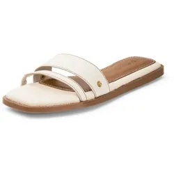 Hey Marly Basis Sandale Chic Canvas Crema Cognac - 39 - 39