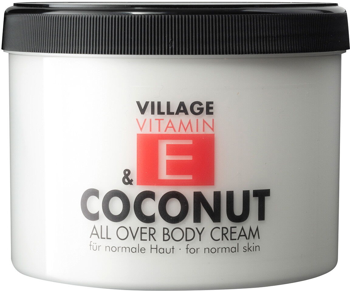 500ml Village Vitamin E Bodycream Coconut