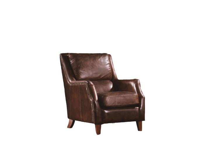 Xlmoebel Sessel Vintage Echtleder Ohrensessel mit weicher Polsterung (Sessel), Hergestellt in Europa