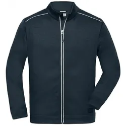 Strickfleece-Jacke "JN898" - 3XL - navy/navy