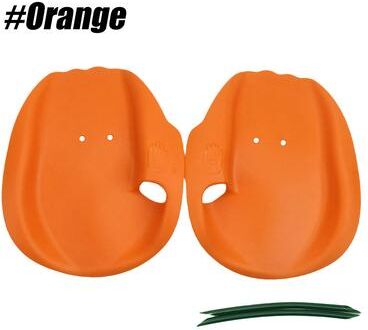 Shop Station PowerGrip Swimming Hand Paddles For Swim Training, Strength Building & Stroke Technique Improvement orange