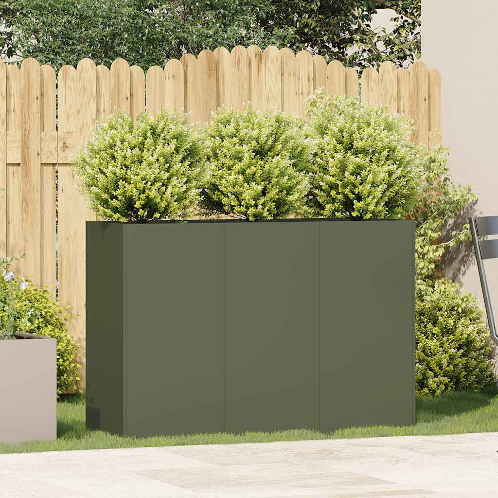 Rio Outdoor Planter Box Olive Green 31.50" H x 47.24" W x 15.75" D