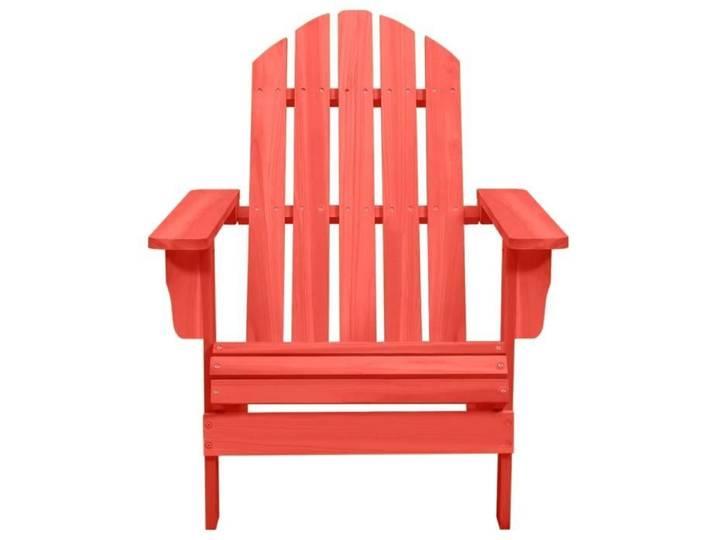Fauteuil - UMR - Rouge Chaise de jardin Adirondack Bois de sapin massif Rouge -[4s42Rl]