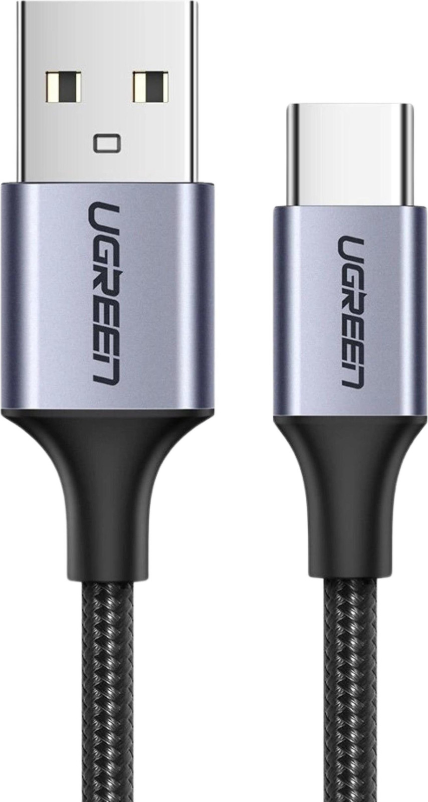 Ugreen USB-A naar USB-C kabel, USB 2.0, 480 Mbit/s, 0,25 meter, zwart